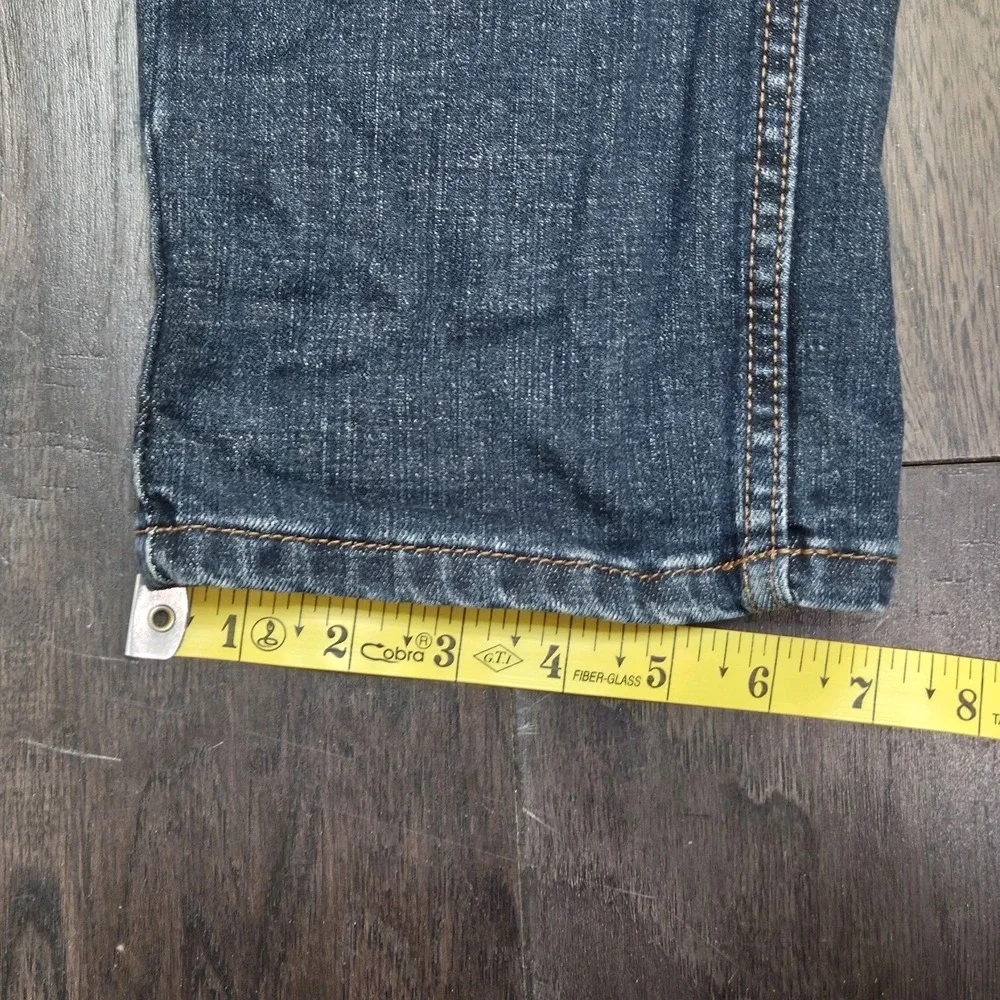 Dickies Slim Blue Jeans Mens Size 33x30 With Stretch Mid-rise Med-wash